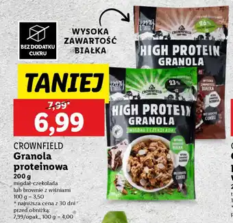 Lidl Crownfield granola proteinowa oferta