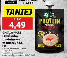 Lidl One day more owsianka proteinowa w tubce, xxl oferta