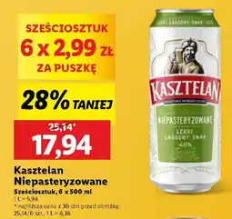 Lidl Kasztelan Niepasteryzowane oferta