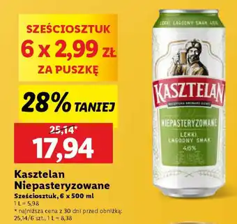 Lidl Kasztelan Niepasteryzowane oferta