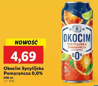 Lidl Okocim Sycylijska Pomarańcza 0,0% oferta