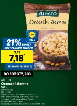 Lidl Alesto orzeszki ziemne oferta