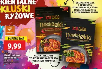 Lidl Vifon kluski ryżowe tteokbokki oferta