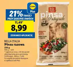 Lidl Bella italia pinsa razowa oferta