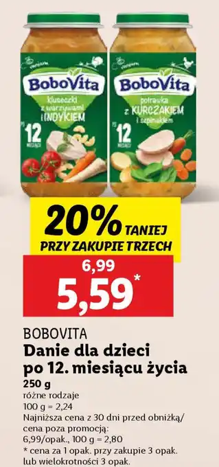 Lidl Bobovita danie dla dzieci po 12. miesiącu życia oferta