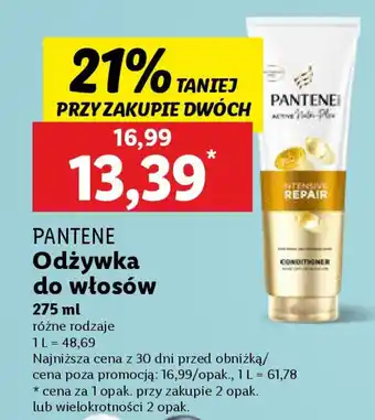 Lidl Pantene odżywka do włosów oferta