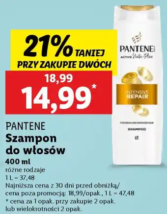 Lidl Pantene szampon do włosów oferta