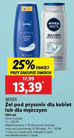 Lidl Nivea żel pod prysznic dla kobiet płyn do higieny intymnej oferta