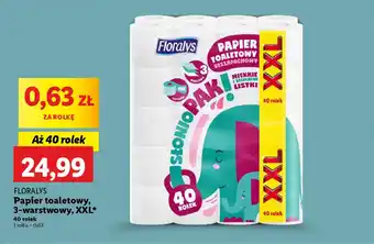 Lidl Floralys papier toaletowy, 3-warstwowy, xxl oferta