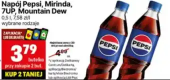 Delikatesy Centrum Napój Pepsi, Mirinda, 7UP, Mountain Dew oferta