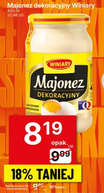 Delikatesy Centrum Majonez dekoracyjny Winiary oferta