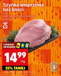 Delikatesy Centrum Szynka wieprzowa bez kości oferta