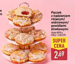 ALDI Pączek z nadzieniem różanym/ wiśniowym/ powidłami śliwkowymi oferta