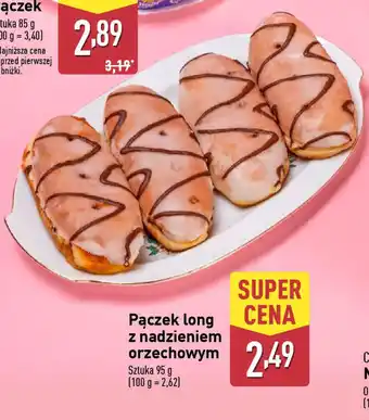 ALDI Pączek long z nadzieniem orzechowym oferta