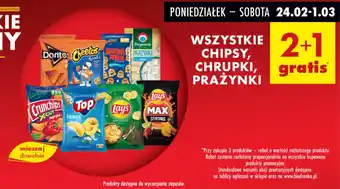 Biedronka Wszystkie chipsy, chrupki, prażynki oferta