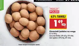 Biedronka Ziemniaki jadalne na wagę oferta