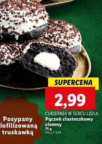 Lidl Pączek ciasteczkowy ciemny Cukiernia lidla oferta