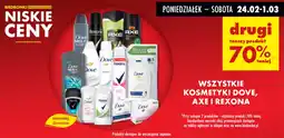 Biedronka Wszystkie kosmetyki dove, axe i rexona oferta