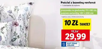 Lidl LIVARNO home Pościel z bawełną renforcé oferta