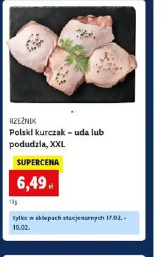 Lidl Polski kurczakuda lub podudzia, XXL oferta