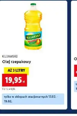 Lidl Kujawski Olej rzepakowy oferta