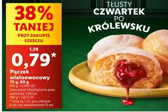 Lidl Pączek wielowocowy oferta