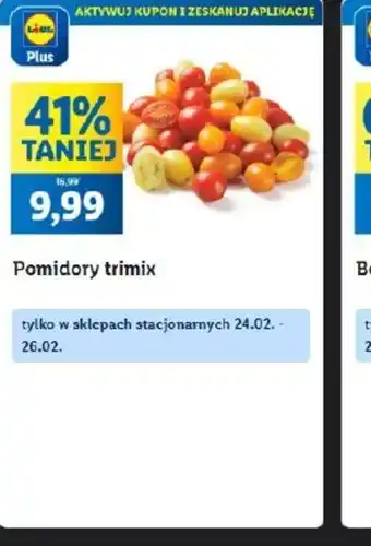 Lidl Pomidory trimetix oferta