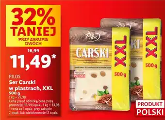 Lidl Pilso Ser Carski w plastrach, XXL oferta