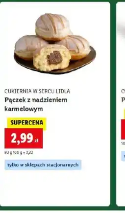 Lidl Pączek z nadzieniem karmelowym oferta