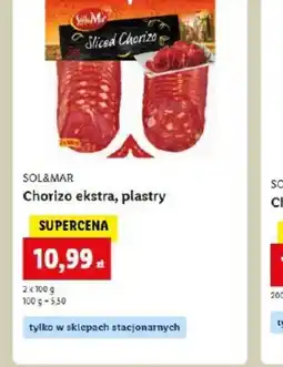 Lidl Chorizo extra, plastry oferta