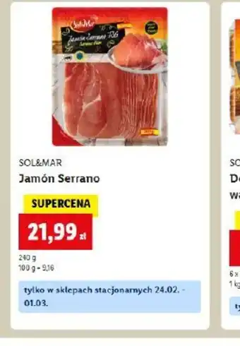 Lidl Solemar Jamón Serrano oferta