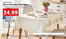 Lidl LIVARNO home Obrus lub zestaw 2 bieżników oferta