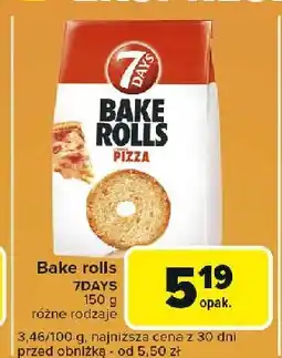 Carrefour Express Bake rolls pizza 7 days bake rolls oferta