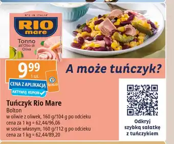 E.Leclerc Tuńczyk kawałki w sosie własnym Rio mare oferta