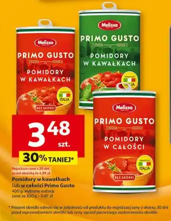 Auchan Pomidory w kawałkach lub w całości Primo Gusto oferta