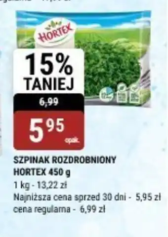 bi1 Szpinak rozdrobniony Hortex oferta