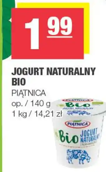 Spar Jogurt naturalny bio piątnica oferta