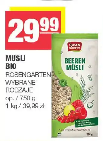 Spar Musli bio rosengarten oferta