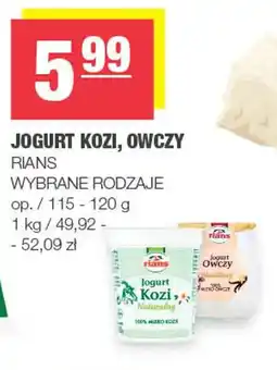 Spar Jogurt kozi, owczy rians oferta