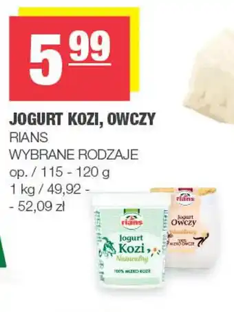 Spar Jogurt kozi, owczy rians oferta