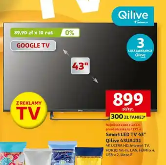 Auchan Smart LED TV 43" Qilive 43UA231 oferta