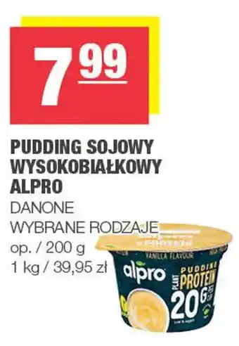 Spar Pudding sojowy wysokobiałkowy alpro danone oferta