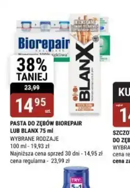 bi1 Pasta do zębów Biorepair lub Blanx oferta