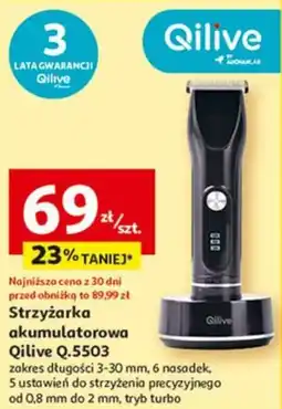 Auchan Strzyżarka akumulatorowa Qilive Q.5503 oferta