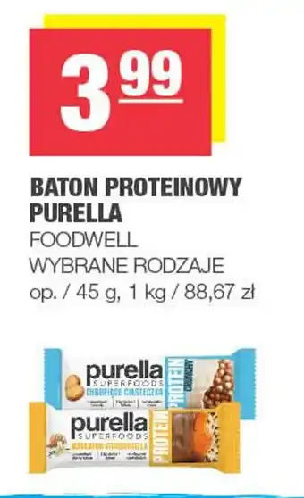 Spar Baton proteinowy purella foodwell oferta