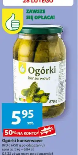 Auchan Ogórki konserwowe oferta