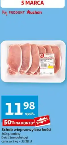 Auchan Schab wieprzowy bez kości oferta