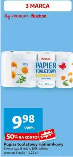 Auchan Papier toaletowy rumiankowy oferta