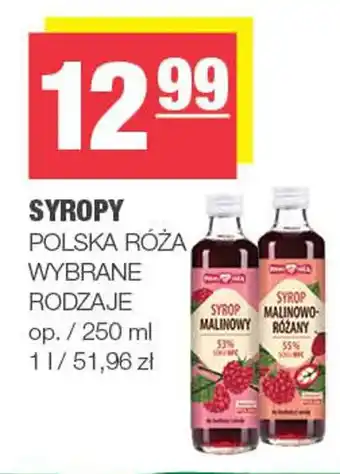 Spar Syropy polska róża oferta