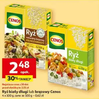 Auchan Ryż biały długi lub brązowy Cenos oferta